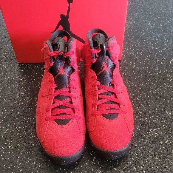 Nike Air Jordan 6 Retro Shoes Toro Bravo Red Black CT8529-600 Men's 13 - Picture 3 of 9